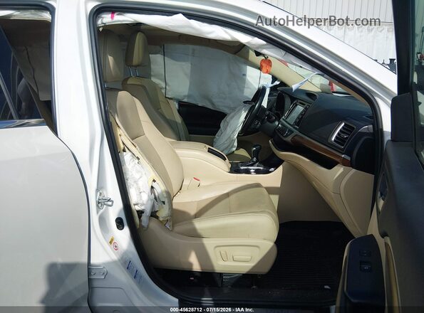 5TDDZRFH4HS410253 2017 TOYOTA HIGHLANDER White Vista interior delantera