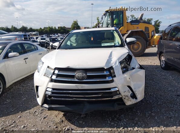 5TDDZRFH4HS410253 2017 TOYOTA HIGHLANDER White Vista del cuadro de instrumentos