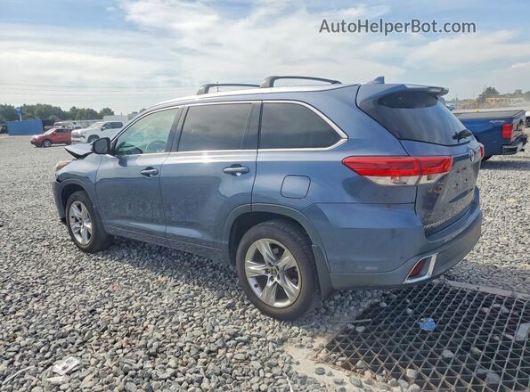 5TDDZRFH4HS453121 2017 TOYOTA HIGHLANDER Blue Trasero izquierdo