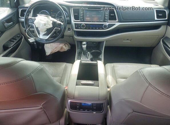 5TDDZRFH4HS453121 2017 TOYOTA HIGHLANDER Blue Vista del salpicadero