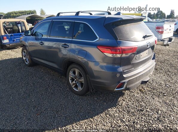 5TDDZRFH4JS828074 2018 TOYOTA HIGHLANDER Gray Trasero izquierdo