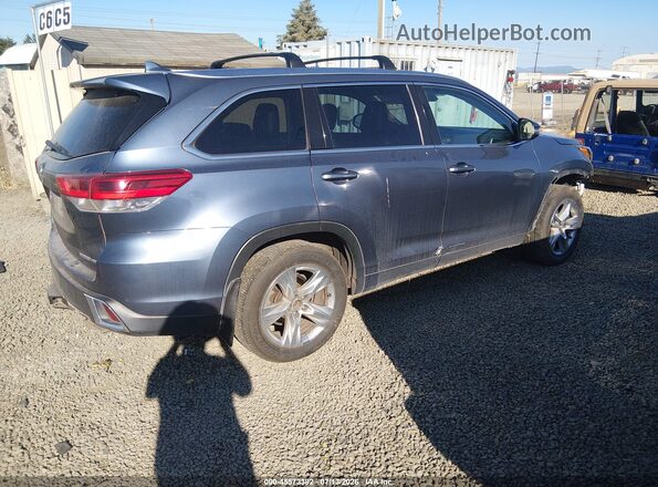 5TDDZRFH4JS828074 2018 TOYOTA HIGHLANDER Gray Trasero derecho
