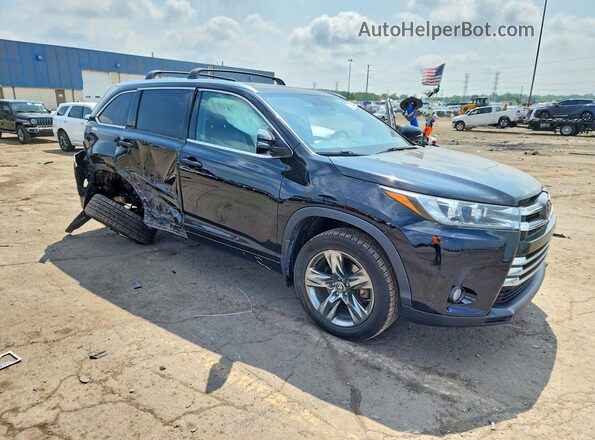 5TDDZRFH4JS843058 2018 TOYOTA HIGHLANDER Black Передня права чверть