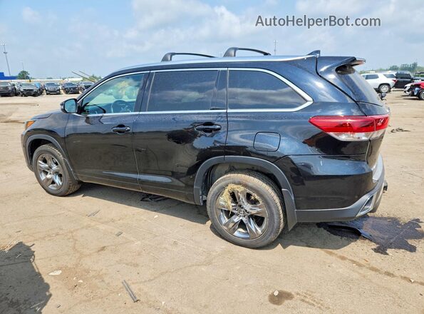 5TDDZRFH4JS843058 2018 TOYOTA HIGHLANDER Black Задня ліва чверть