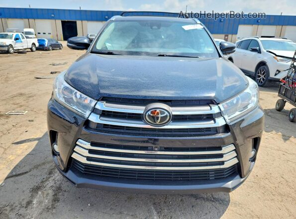 5TDDZRFH4JS843058 2018 TOYOTA HIGHLANDER Black Вид спереду