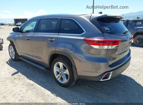 5TDDZRFH4JS910628 2018 TOYOTA HIGHLANDER Gray Trasero izquierdo