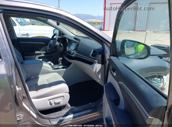 5TDDZRFH4JS910628 2018 TOYOTA HIGHLANDER Gray Vista interior delantera