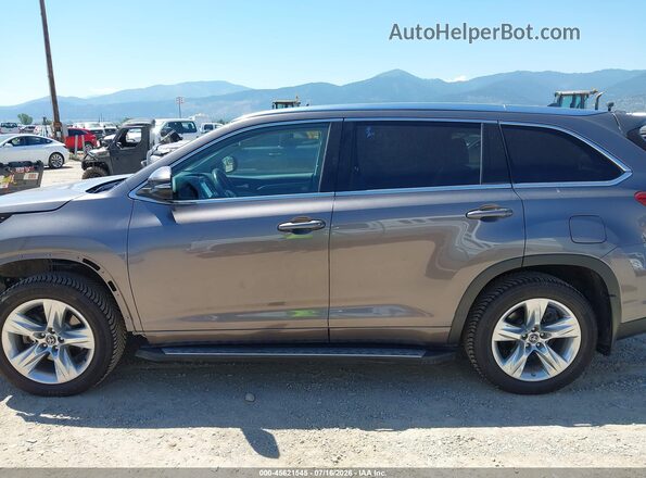 5TDDZRFH4JS910628 2018 TOYOTA HIGHLANDER Gray 