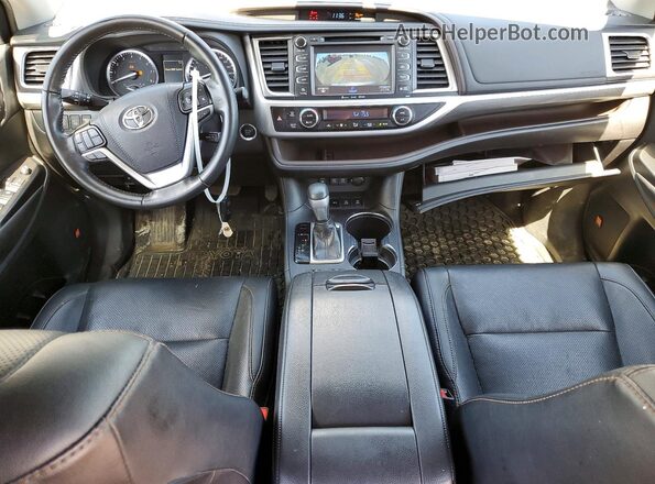 5TDDZRFH4KS981412 2019 TOYOTA HIGHLANDER Black Вид панелі приладів