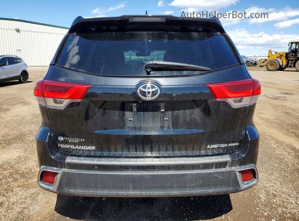5TDDZRFH4KS981412 2019 TOYOTA HIGHLANDER Black Вид ззаду