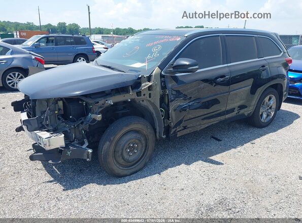 5TDDZRFH5JS858457 2018 TOYOTA HIGHLANDER Black Vista tres cuartos delantera izquierda