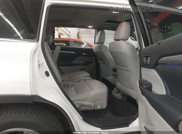 5TDDZRFH6HS420167 2017 TOYOTA HIGHLANDER White Widok naklejki z numerem VIN