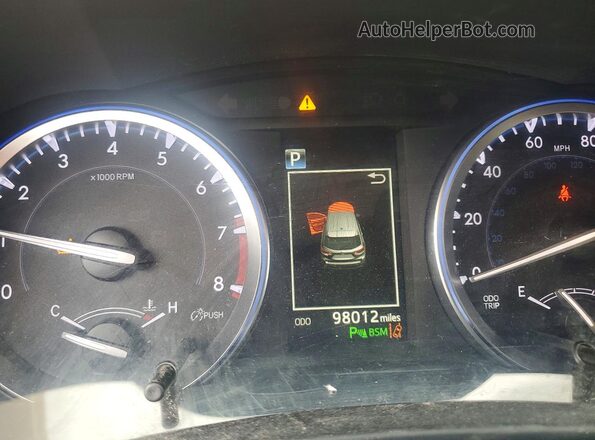 5TDDZRFH6HS465545 2017 TOYOTA HIGHLANDER White Widok zestawu wskaźników
