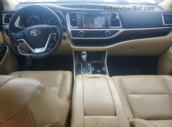 5TDDZRFH6HS465545 2017 TOYOTA HIGHLANDER White Widok deski rozdzielczej