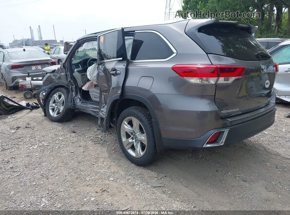 5TDDZRFH6HS480367 2017 TOYOTA HIGHLANDER Gray Հետևի ձախ
