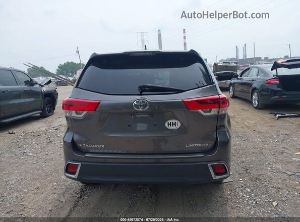 5TDDZRFH6HS480367 2017 TOYOTA HIGHLANDER Gray 