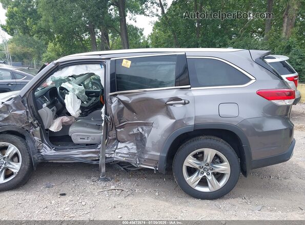 5TDDZRFH6HS480367 2017 TOYOTA HIGHLANDER Gray 