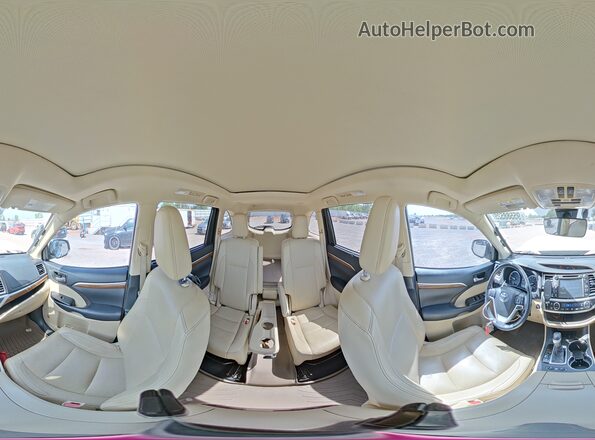 5TDDZRFH6JS861805 2018 TOYOTA HIGHLANDER White Vista interior de 360 grados