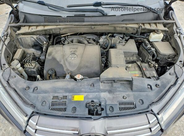 5TDDZRFH6KS700632 2019 TOYOTA HIGHLANDER Black Widok komory silnika