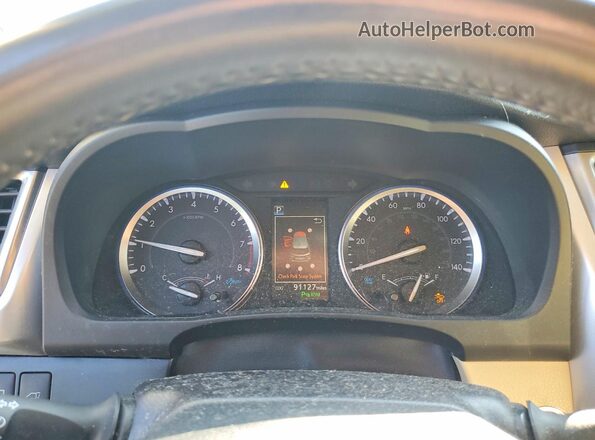 5TDDZRFH6KS705328 2019 TOYOTA HIGHLANDER Темно-бордовый Вид щитка приборов