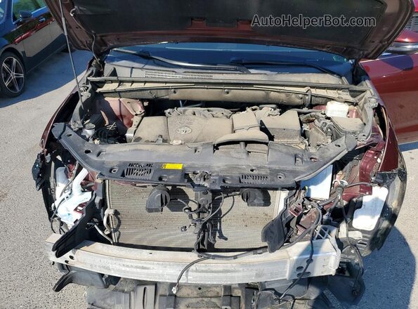 5TDDZRFH6KS705328 2019 TOYOTA HIGHLANDER Темно-бордовый Вид подкапотного пространства