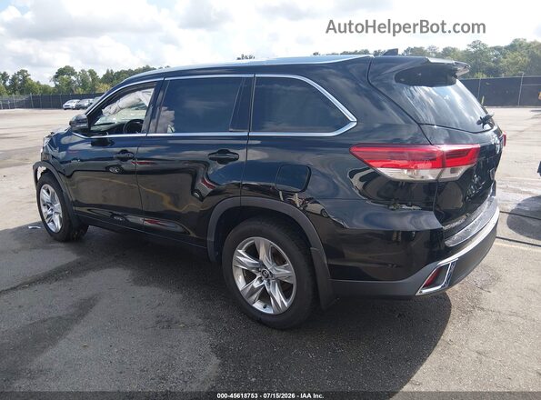 5TDDZRFH6KS722839 2019 TOYOTA HIGHLANDER Black Tył lewy