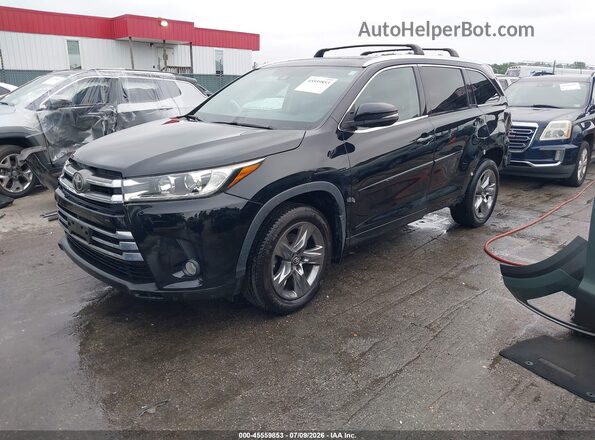5TDDZRFH7HS436006 2017 TOYOTA HIGHLANDER Black წინა მარცხენა ხედი სამი მეოთხედიდან