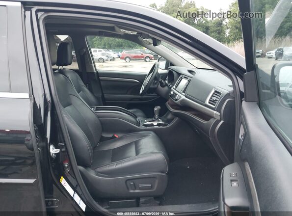 5TDDZRFH7HS436006 2017 TOYOTA HIGHLANDER Black წინა სალონის ხედი