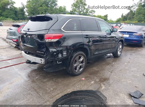 5TDDZRFH7HS436006 2017 TOYOTA HIGHLANDER Black უკანა მარჯვენა