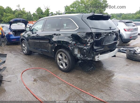 5TDDZRFH7HS436006 2017 TOYOTA HIGHLANDER Black უკანა მარცხენა