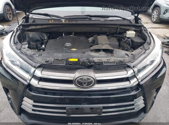 5TDDZRFH7HS436006 2017 TOYOTA HIGHLANDER Black უკანა ხედი