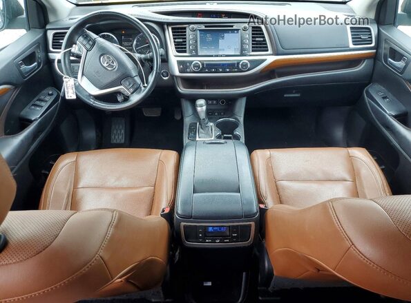 5TDDZRFH7JS819627 2018 TOYOTA HIGHLANDER Black Vista del salpicadero