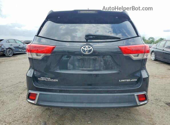 5TDDZRFH7JS819627 2018 TOYOTA HIGHLANDER Black Vista trasera