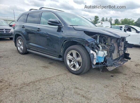 5TDDZRFH7JS819627 2018 TOYOTA HIGHLANDER Black Delantero derecho
