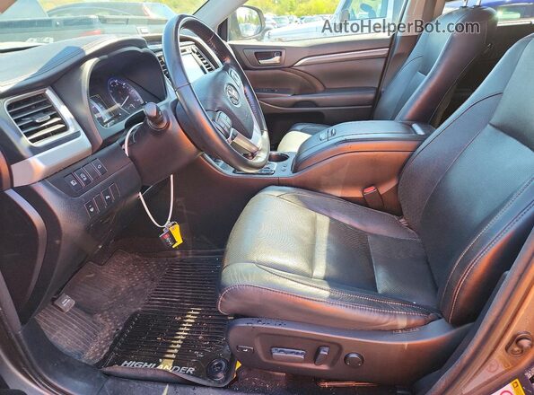 5TDDZRFH7JS855477 2018 TOYOTA HIGHLANDER Gray Вид салону спереду