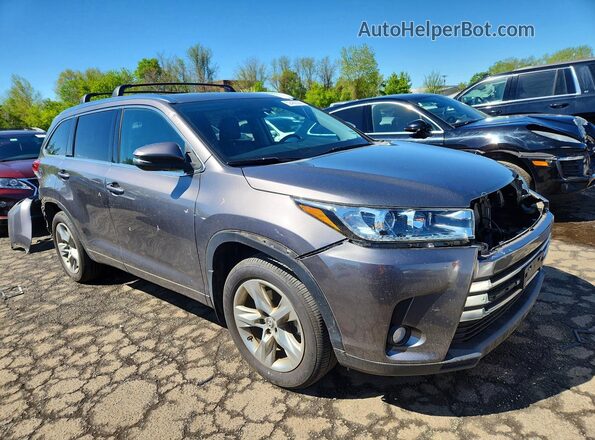 5TDDZRFH7JS855477 2018 TOYOTA HIGHLANDER Gray Передня права чверть