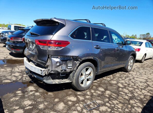 5TDDZRFH7JS855477 2018 TOYOTA HIGHLANDER Gray Задня права чверть