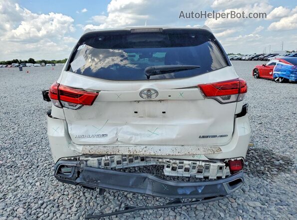 5TDDZRFH7JS896191 2018 TOYOTA HIGHLANDER White Widok z tyłu