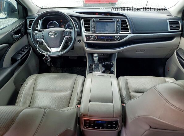 5TDDZRFH7JS896191 2018 TOYOTA HIGHLANDER White Widok deski rozdzielczej