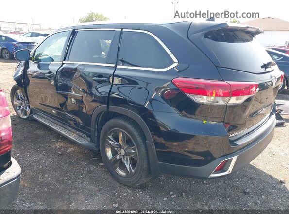 5TDDZRFH7KS939736 2019 TOYOTA HIGHLANDER Black Tył lewy
