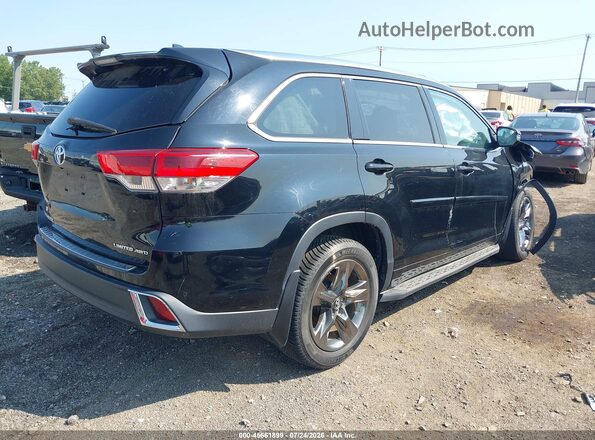 5TDDZRFH7KS939736 2019 TOYOTA HIGHLANDER Black Tył prawy