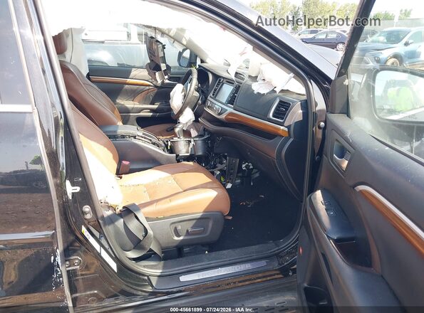 5TDDZRFH7KS939736 2019 TOYOTA HIGHLANDER Black Widok wnętrza z przodu