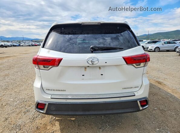 5TDDZRFH8HS434183 2017 TOYOTA HIGHLANDER Белый Вид сзади