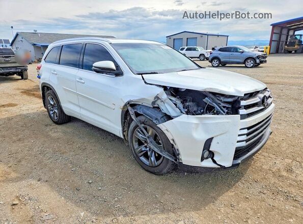 5TDDZRFH8HS434183 2017 TOYOTA HIGHLANDER Белый Передняя правая четверть