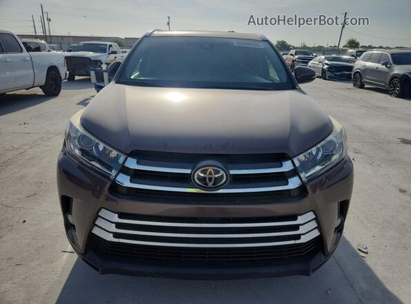 5TDDZRFH8HS446317 2017 TOYOTA HIGHLANDER Brown წინა ხედი