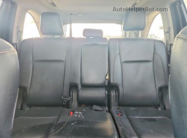5TDDZRFH8HS446317 2017 TOYOTA HIGHLANDER Brown უკანა სავარძლების ხედი