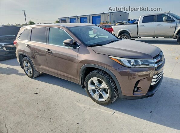 5TDDZRFH8HS446317 2017 TOYOTA HIGHLANDER Brown წინა მარჯვენა