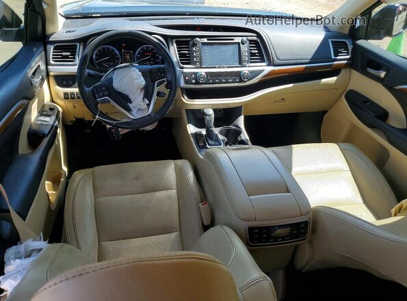 5TDDZRFH8JS493952 2018 TOYOTA HIGHLANDER Black წინა პანელის ხედი