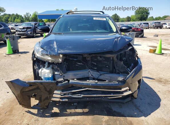 5TDDZRFH8JS493952 2018 TOYOTA HIGHLANDER Black წინა ხედი