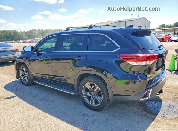 5TDDZRFH8JS493952 2018 TOYOTA HIGHLANDER Black უკანა მარცხენა